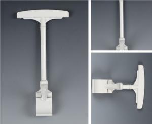 Quality White Thumb Price Tag Holder Clip Plastic ABS for Shelves in Shopping Mall wholesale