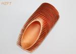 Vibration Resistance Copper Finned Tube for Industrial Boilers 0.3 ~ 0.5mm Fin