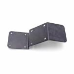 Steel Painting Black Stamping Sheet Metal Parts For Furniture Anti Oxidation