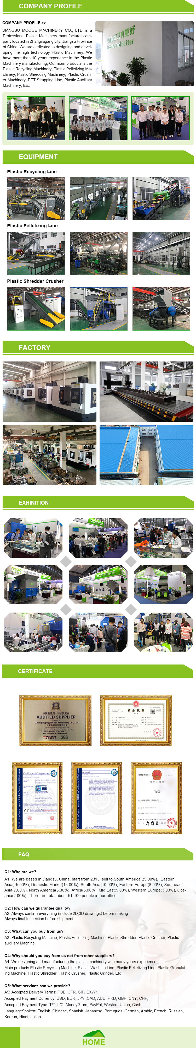 Hot Cut PE PP Plastic Pelletizing Machine 300-1000kg/H PET Pelletizer