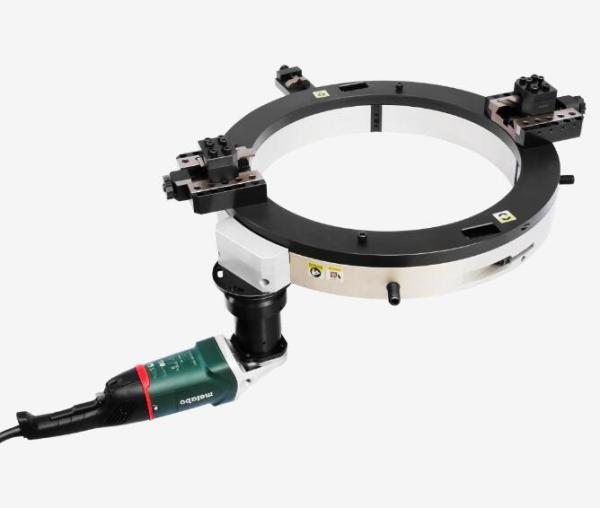 Split Aluminium Frame Pipe Cutting Equipment , Pipe Bevel Cutter With Electric