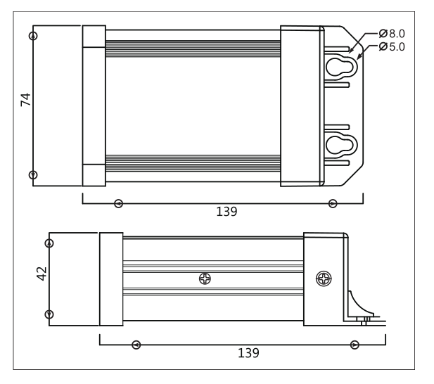 LED DRIVER 12V 60W
