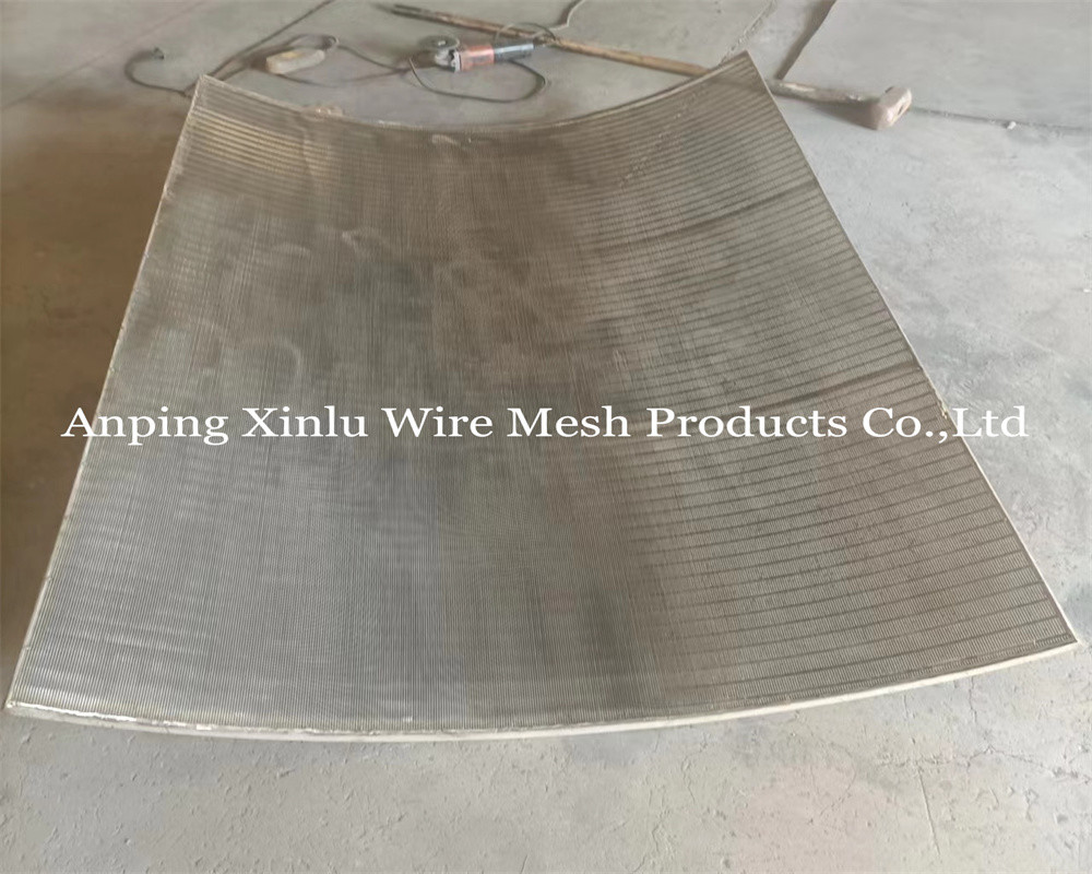 Sturdy Sieve Bend Screen 5-50mm Thickness 3x20mm Frame size Width 2.2-3.0mm wedge wire support wire