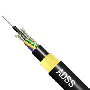 Quality HDPE Jacket Single Mode 200M 48 Fiber ADSS Fiber Cable wholesale