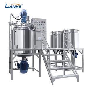 Quality 500L Fixed Type Vacuum Emulsifier Mixer SUS304 Frame For Cosmetic Cream wholesale