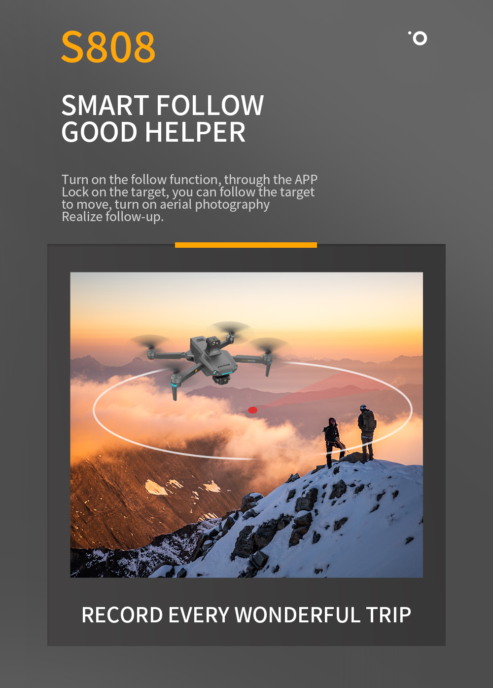 3km Range S808 Drone With 8k Camera 5g Wifi 3 Axis Eis Gps Long Distance 3km Brushless Motor Foldable Quadcopter Drones