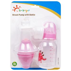 Quality PP Latex BPA Free Manual Breast Pump With Bottle wholesale