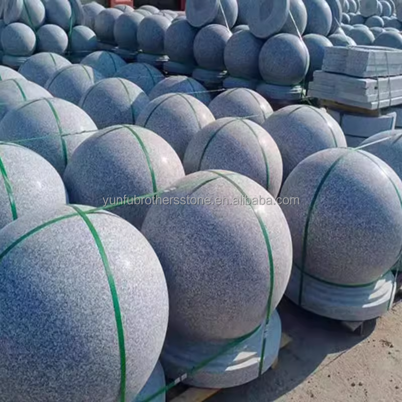 Modern Luxury Granite Floor Tile for Polished Surface Outdoor Barricade Ball Parking