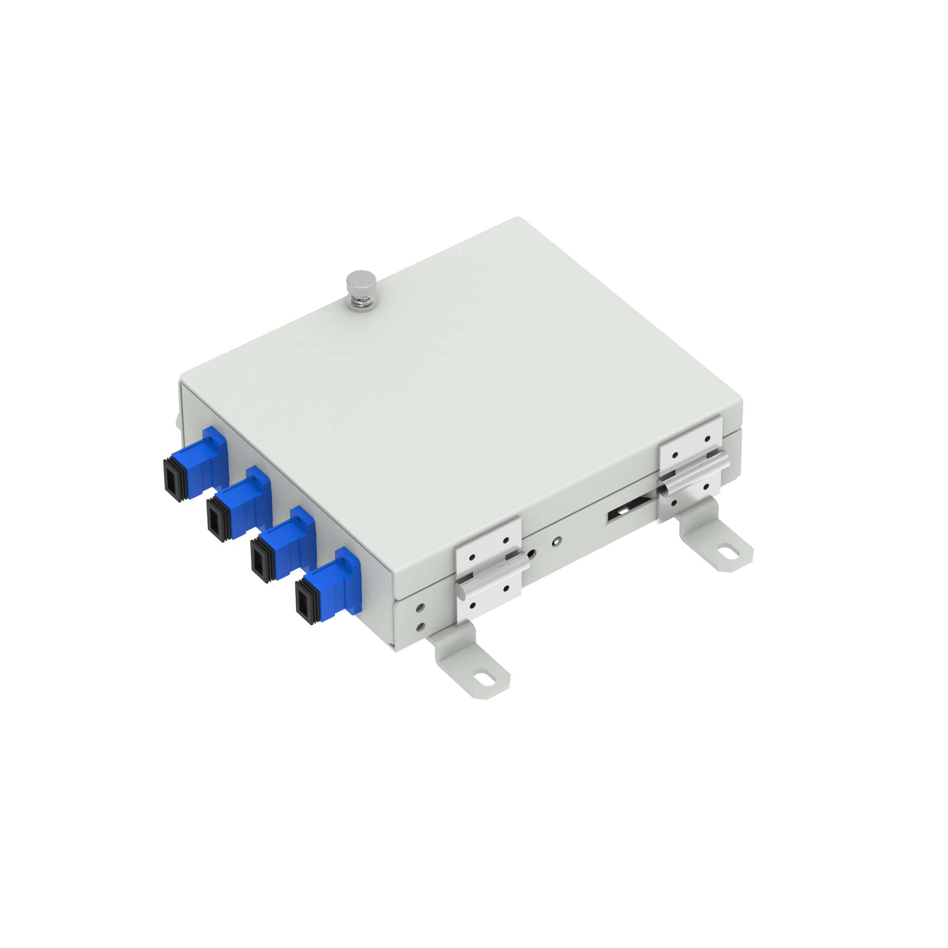 SC UPC Type 4 Cores Fiber Optic FTTH Terminal Box for Network FTTH Infrastructure