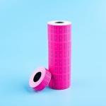 Rose Price Tag Sticker Roll , 21mm Price Gun Label Rolls