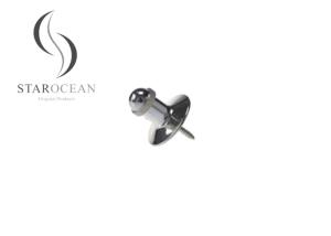 Quality Silver UFO Shape Plastic Coffin Screw Accessories Coffin Decoration PS08 wholesale