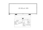 10.85'' 4 Color BWRY E-paper Display 1360*480 High Contrast EPD DKE