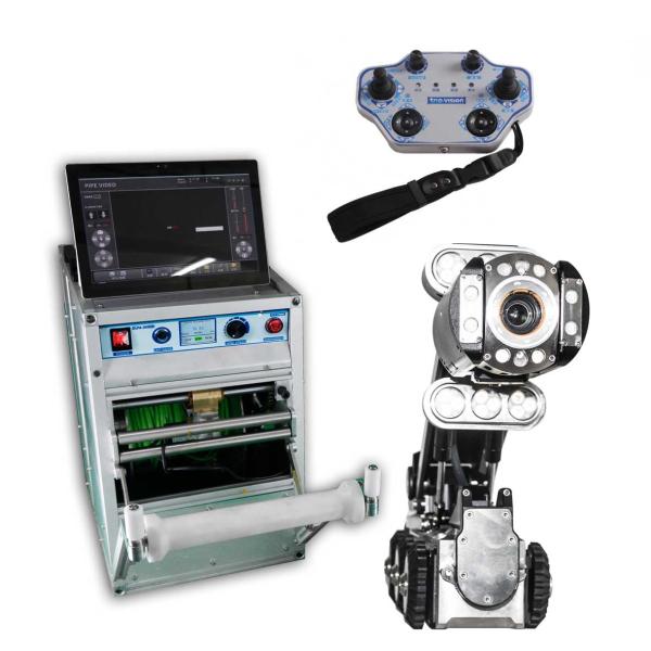 Rotational Visibility Robotic Camera CCTV Pipe Inspection Equipment In Drain
