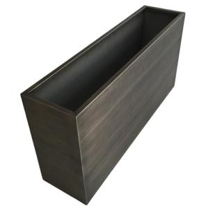 Quality Large square shape steel planter box large outdoor flower pot wholesale