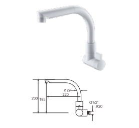 Earthenware Ammunition Cartridge Metering Faucet For Kitchen And Dish Refurbishment