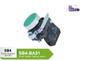 Quality Momentary Green Push To Close Switch Normally Closed SB4-BA31 wholesale