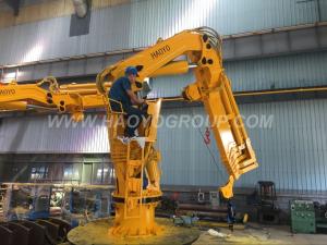 Quality HAOYO 1.2ton/14.4m Folding Electric Hoist Small Boat Marine Crane wholesale