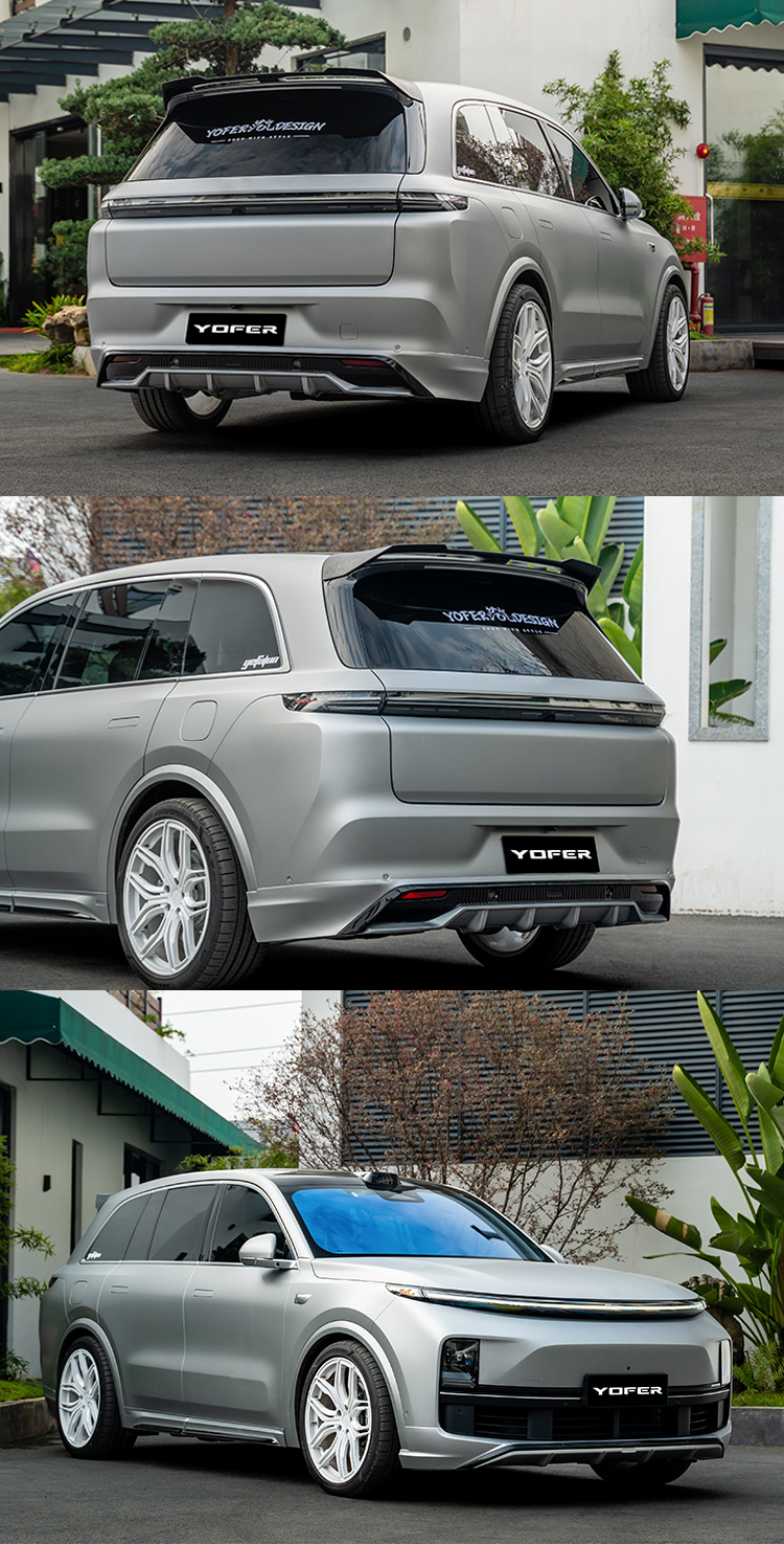 Unpainted Car Accessories For L8 Body Kits for EV Series ABS PP Diffuser Lip Aprons Splitter Car Bumpers For Lixiang L8