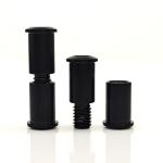 Black Zinc Plated Countersunk Flat Head Chicago Screw Hex Socket Drive INCH