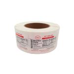 Medical And Health Green Custom Food Label Stickers Self Adhesive food safe