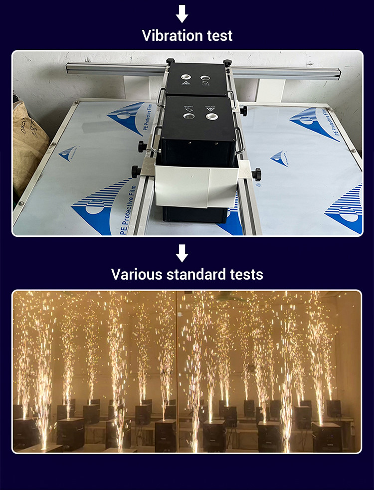 700w Cold Spark Effect Machine Party Stage Cold Sparkler Fountain Wedding Ti Powder