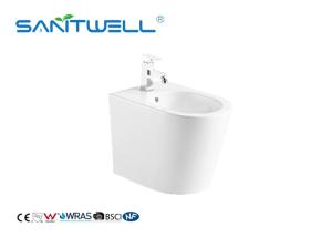 Quality Washdown Floor Mounted Bidet White Color Elongated Bowl Type Nano Glazing wholesale