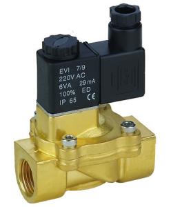 Quality 1/8＂ Low Power Diaphragm Solenoid Valve Direct Acting For Water / Liquid / Air wholesale