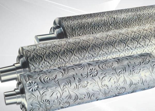 Cheap PP ABS Embossing Roller Surface Hardness HRC55~58 , PVC Mirror Roller for sale