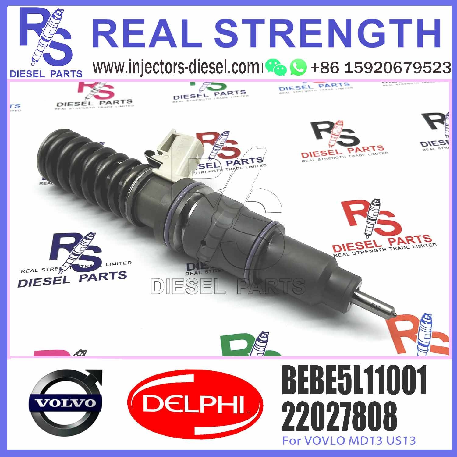 22027808 BEBE4L11001 BEBE5L11001 Diesel Fuel Injector With Nozzle 10 MM BORE L362TBE