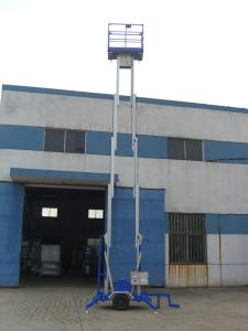 Quality Durable 200Kg Loading Hydraulic Lift Platform Towing Type Lifting 8m Dual Mast wholesale