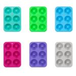 BPA Free Non Stick 6 Cavity Silicone Donut Molds For Cake Cupcakes