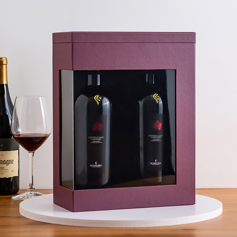 Custom Luxury Colorful Rigiding Wine Gift Box Packaging and Inserts for Beverage