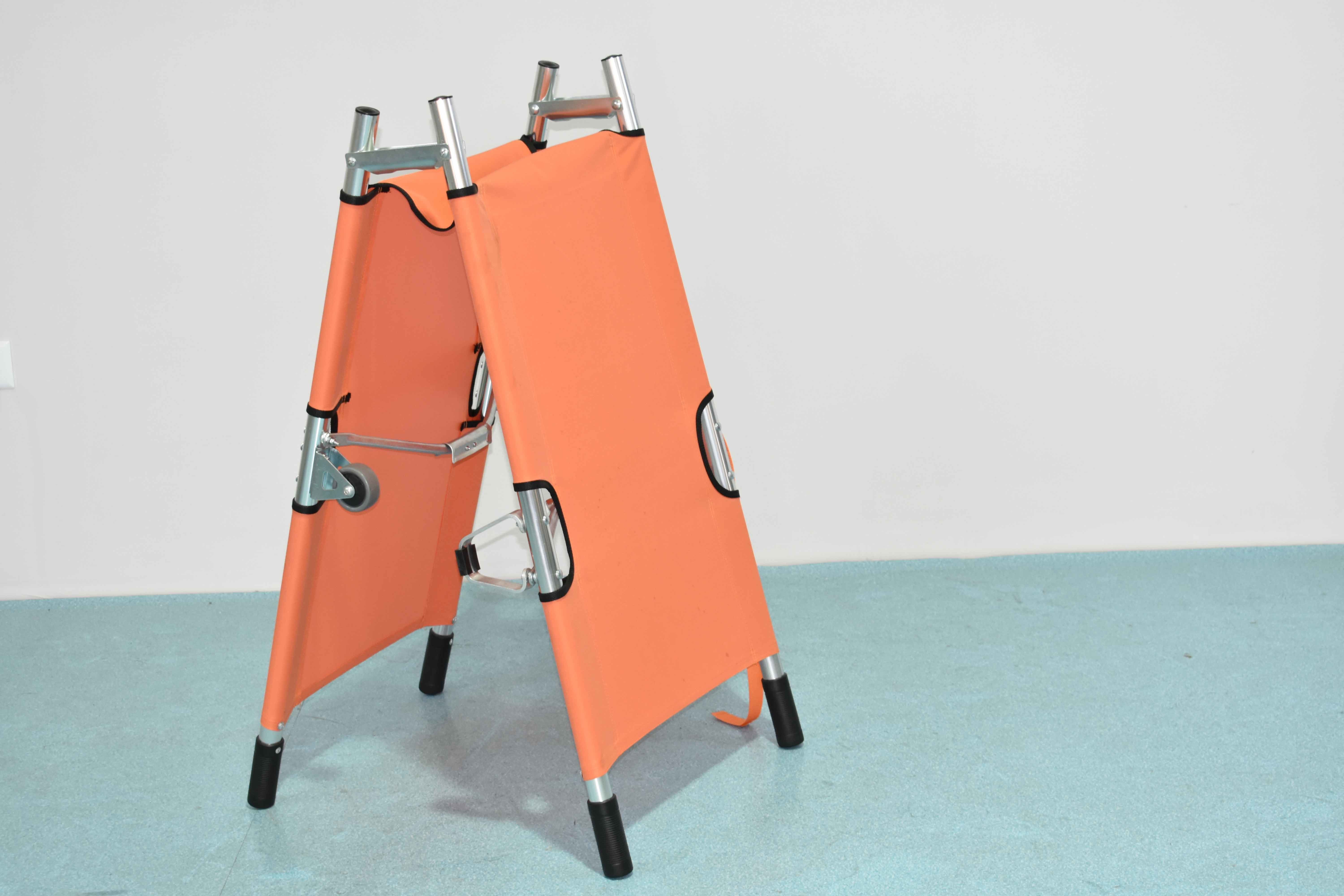 W550MM Wheeled Folding Medical Stretcher