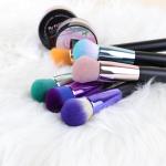 Customized 6PCS Colorful Makeup Brush Set , Premium Synthetic Foundation Brush