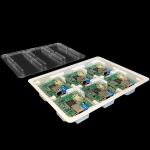 White Electronic Tray Plastic Anti Static Customizable Effectively Protection