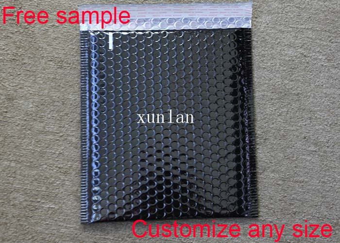 CMYK Glamour Metallic Bubble Mailers Aluminum Film A3 A4 A5 Size LDPE