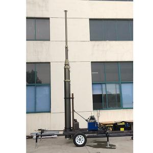 Quality 21m mobile telecommunicaiton tower mast hydraulic trailer system wholesale