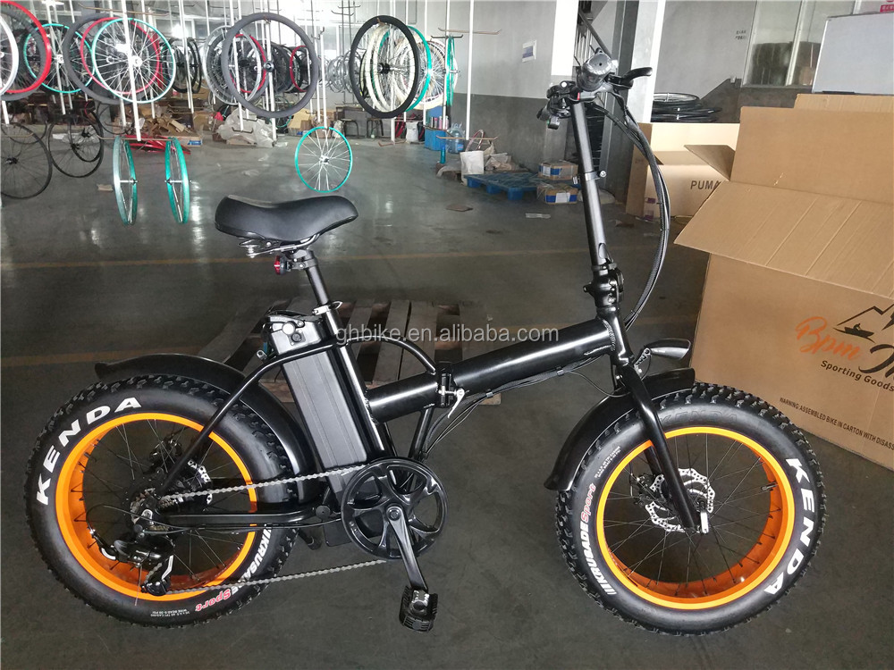 20 Inch 48V 500W 750W 1000W Electric Folding Bike with Fat Tire Max Speed 30-50Km/h
