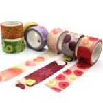 No Color Fading Tearable Adhesive Skinny Washi Tape