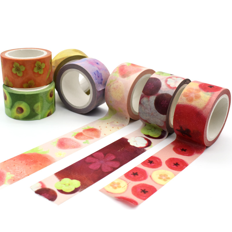 No Color Fading Tearable Adhesive Skinny Washi Tape