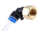 PLF Series Push Connect Air Fittings 90 Degree Pneumatic Tube Male Elbow 1/4"