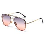 UV400 Vintage Flat Top Gradient Sunglasses BSCI Affordable Polarized Sunglasses