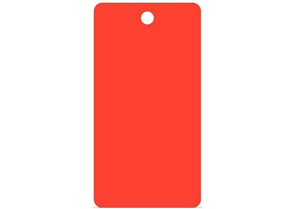 Blank Pure Color Lockout Plastic Safety Tag Hi - Visibility Fluorescent Green