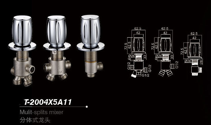 Bathtub mixer,Faucet,cold/hot water basin tap T-2004X5A11