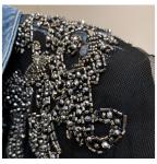 Winter Waterproof Mesh Jacket Denim Detachable Half Ladies Sheath Top Blazers