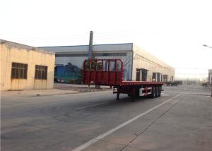 Quality 3 Axles Steel Flatbed Semi Trailer Mechanical Suspension Leaf Spring 13mmx90mm wholesale