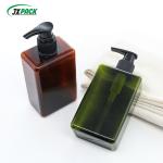 Empty Cosmetics Container 280ml Shampoo PET Bottles For Shower Gel Press Lotion