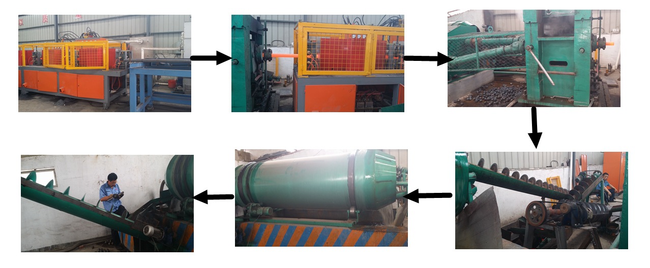 Dia 125mm Steel Forged Balls Low Breakage Rate Steel Grinding Media For Semi Autogenous Mill