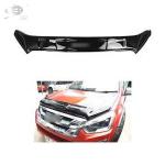 Bright Black Bonnet Chip Protectors , PMMA Auto Hood Guard