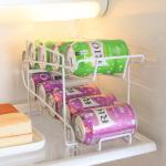 Kitchen Metal 395G Tin Can Holder , Two Tier Tin Can Holder